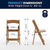 Flash Furniture 2 Pack HERCULES Series 800 lb. Capacity Resin Folding Chair with Slatted Seat - 3 of 4