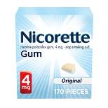 Nicorette 4mg Stop Smoking Aid Gum - Original - 170ct