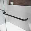 NicBex Shower Door 44-48"W x 72"H Adjustable Semi Frameless Double Sliding Glass Tub Door with 1/4" (6mm) Clear Tempered Glass - 2 of 4