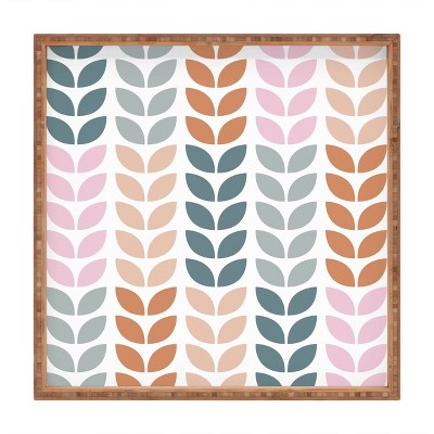 13" Wood June Journal Small Autumn Leaves Tray - society6
