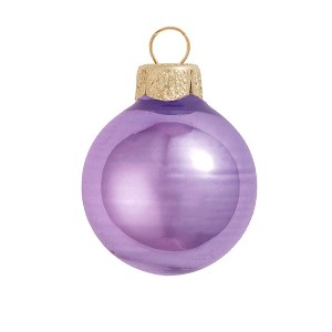 Northlight 12ct Lavender Shiny Finish Glass Christmas Ball Ornaments 2.75" (70mm) - 1 of 4