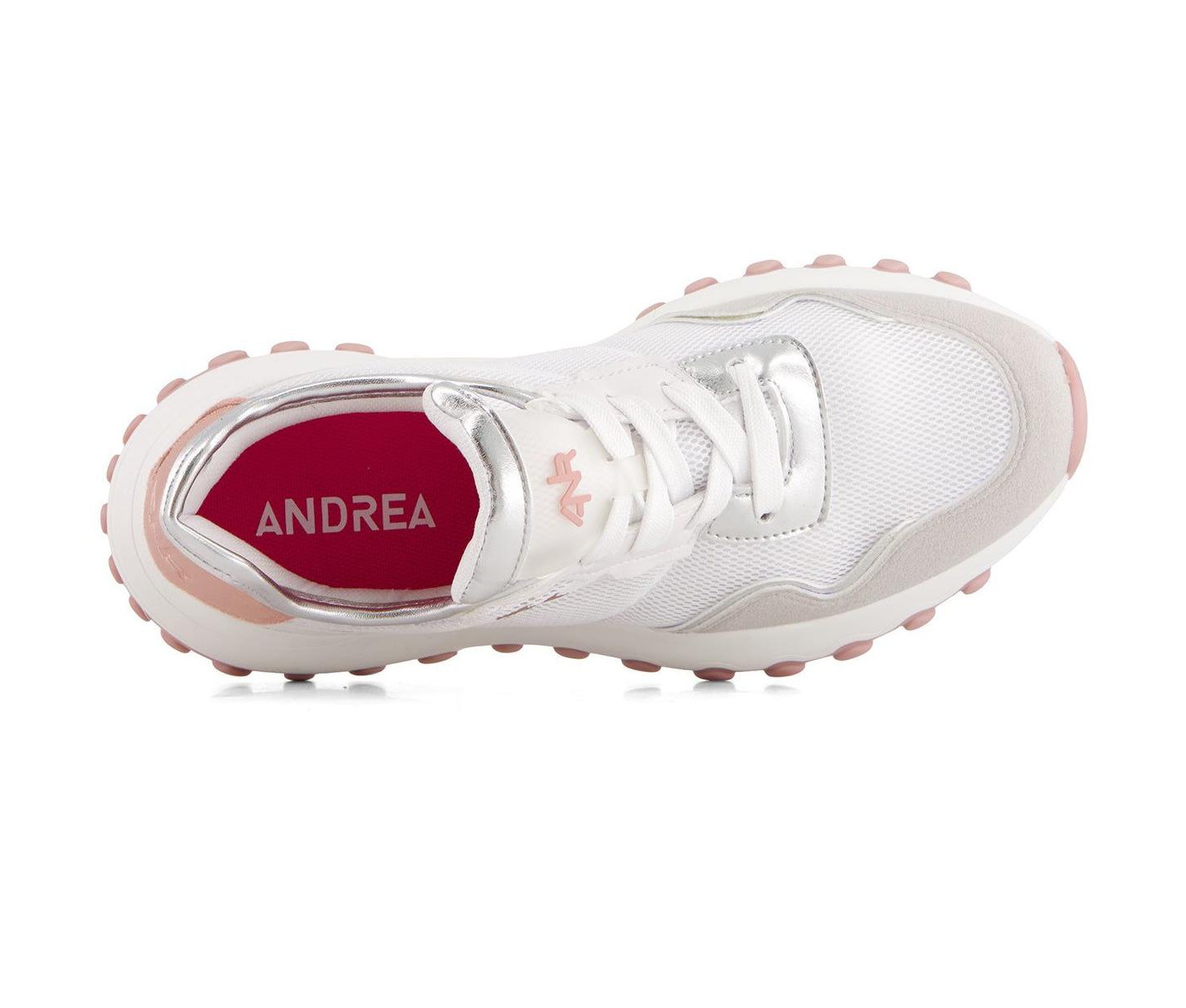 Женские кроссовки Andrea Casual Athletic Sneakers 66525 White, цвет: Белый — фото 6