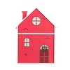 Transpac Wood 10.83 in. Red Christmas Advent Calendar House Decor - 2 of 4