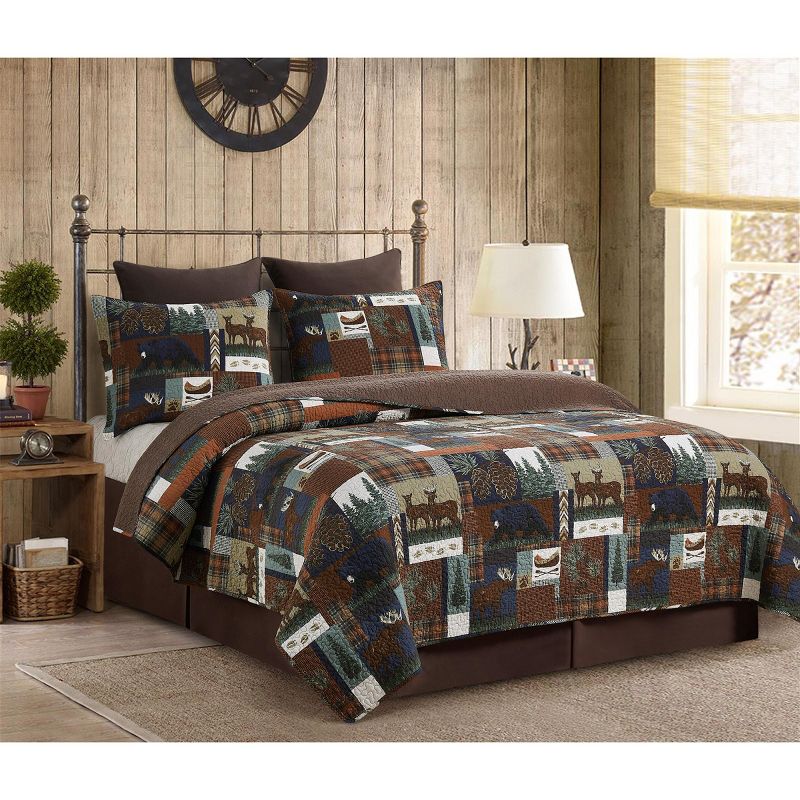 C&F Home Rutherford Breeze Rustic Lodge Cotton Quilt  - Reversible and Machine Washable, 3 of 10