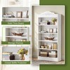 Kumasinova Modern 72 Inch Book Shelf Wall Corner Etagere Bookcase Freestanding for Living Room,Bedroom,Office,White - 4 of 4
