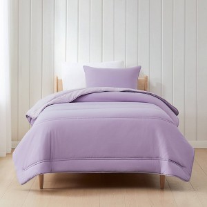 Lush Decor Twin/Twin XL Oslo Bed Blankets Lavender 2pc set - 1 of 4