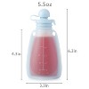 7-Pack Reusable Silicone Baby Food Pouches, BPA-Free, 5.5oz /150ml - 3 of 4
