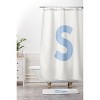 Deny Designs April Lane Art Block Monogram Shower Curtain - 3 of 3