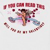 Rerun Island Men's Will You Be My Valentine Short Sleeve Graphic Cotton T-Shirt - 2 of 3