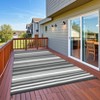 Waterproof Outdoor Rug, Reversible Plastic Straw Mat for Patio, Camping, Beach, Deck, Backyard & Balcony - 4 of 4