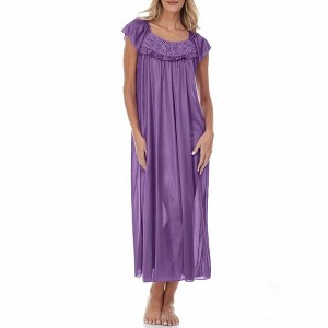 Ezi Satin Silk Nightgown For Women - 1 of 4