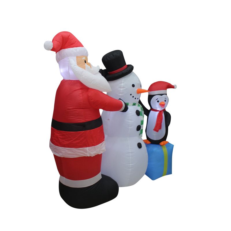 A Holiday Company Heavy Duty 8 Foot Weather Resistant Self Inflatable Blow up Holiday Lawn Decoration, 2 of 6