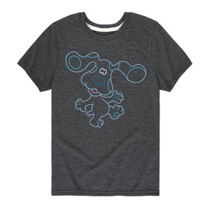 Boys' - Blue's Clues & You! - Blue Outline Short Sleeve Graphic T-Shirt - 1 of 4