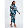 Quiz Women's Plus Size Mesh Round Neck Maxi Dress - 3 of 4
