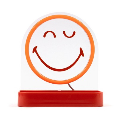 Yoobi SmileyWorld LED Desk Tray Smiley Orange