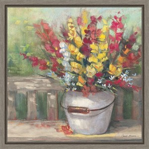 Amanti Art Snapdragon Bouquet by Carol Rowan Canvas Wall Art Print Framed 16 x 16-in. - 1 of 4