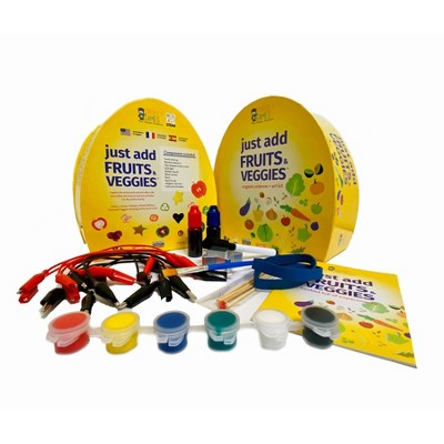 Griddly Kids Just Add Fruits & Veggies Science + Art Kit