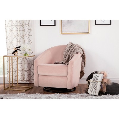 babyletto madison swivel glider pink