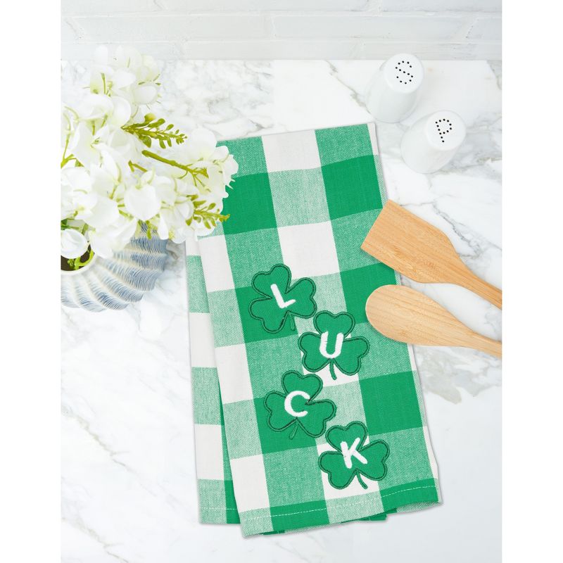 C&F Home Four Clover Check Cotton Kitchen Towel, 4 of 6
