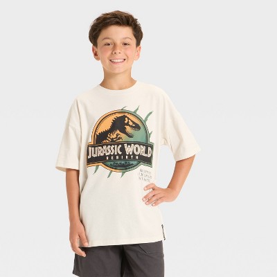 Boys' Jurassic World Oversized T-Shirt - Off-White