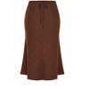Women's Plus Size Vivien Linen Skirt - chocolate | CITY CHIC - 4 of 4