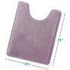 Hearth & Harbor Bathroom Rugs, Ultra Soft Velvet Memory Foam Bath Mats with PVC Backing - 3 of 4