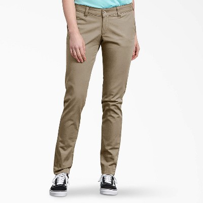 Dickies Women's Slim Fit Skinny Leg Pants