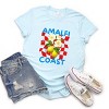 Simply Sage Market Amalfi Coast Red Checkerboard Short Sleeve Tee - 3 of 4