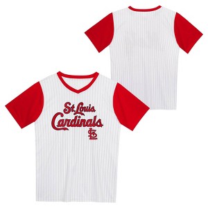 MLB St. Louis Cardinals Boys' Pinstripe Pullover Jersey - 1 of 3