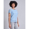 Jones New York Petite Short Sleeve Lace Top - 2 of 3