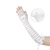 INSPIRE CHIC Women's Lace Up Half Finger Gloves - 3 of 4