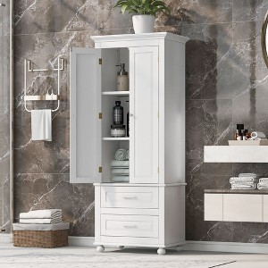 Whisen Verticle Tall Storage Cabinet with Drawers for Bathroom, Office - 1 of 4