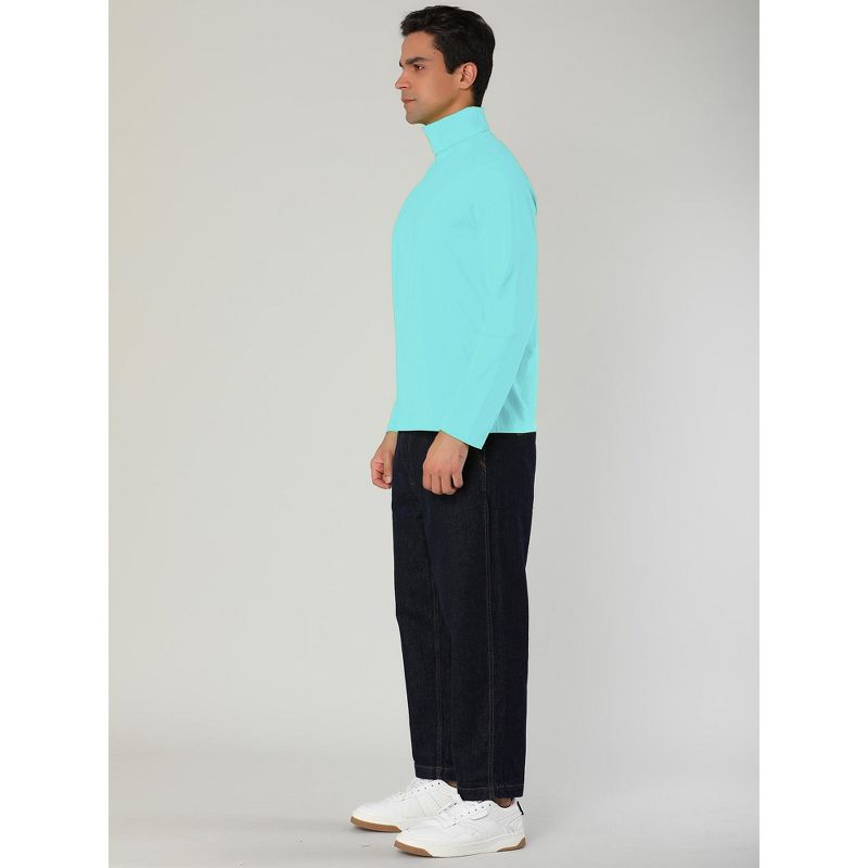 Lars Amadeus Men's Slim Fit Long Sleeve Pullover Turtleneck Sweater, 4 of 7