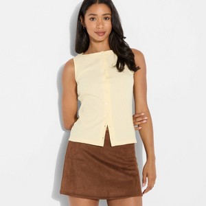 Women's High-Rise Suede A-Line Skort - Wild Fable™ - 1 of 3