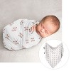 Sweet Jojo Designs Boy Newborn Baby Layette Gift Set Baseball Patch Red and White 7pc - 3 of 4