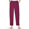 Collections Etc Elastic Waistband with Side Pockets Cotton Knit Pants - 2 of 4