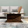vidaXL Coffee Table Smoked Oak 40.2"x21.9"x15.7" Engineered Wood - 4 of 4