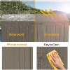 MaseiKar 80 Gallon Pro Lockable Resin Deck Box, Waterproof Outdoor Storage Box for Patio Furniture, Garden Tools, Pool Accessories, Brown - 3 of 4