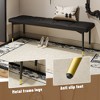Sapphtopaz Modern Ottoman Shoe Bench Vanity Stool with Metal Legs Footstool Entryway Bench for Living Room, Bedroom, Fitting room - 4 of 4