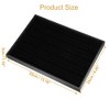 Unique Bargains Velvet Earring Jewelry Tray Stackable Storage Tray Showcase for Rings Earrings 1 Pc - 4 of 4