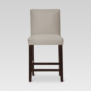 Skyline Furniture 25" Velvet Parsons Counter Height Barstool Wood - 1 of 4