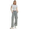 Derek Heart Womens High Rise Fleece Pants with Cargo Pockets - 4 of 4