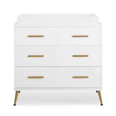 Delta Children Sloane 4 Drawer Dresser with Changing Top and Interlocking Drawers