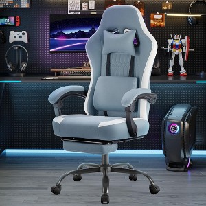 Okak Modern 360'Rotating Office Computer Game Chair with Headrests & Lumbar Support,Adjustable Swivel Task Chair for Office,Study - 1 of 4