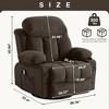 NicBex Recliner Chair Massage Chair with Heating Rocking Chair with USB and 2 Cup Holders Reading Chair for Living Room�Bedroom - 2 of 4