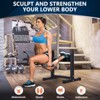 Garvee Bulgarian Split Squat Stand, Lightweight Single Leg Squat Stand with 7 Adjustable Roller Heights, for Squats/Leg Lunges/Bodyweight Training - 3 of 4