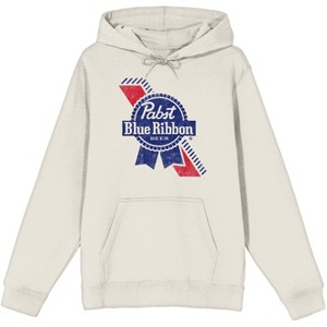 Pabst Blue Ribbon Beer Brand Logo Graphic Print Men's Tofu Hoodie - 1 of 2