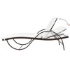 vidaXL Sun Lounger Set of 5 Brown Powder-coated steel, PE rattan Large - 3 of 4