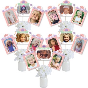 Big Dot of Happiness Pajama Slumber Party - Girls Sleepover Birthday Party Picture Centerpiece Sticks - Photo Table Toppers - 15 Pieces - 1 of 4