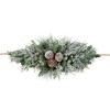 Haute Décor 36" Battery Operated Pre-Lit LED Snowfall Creek Christmas Artificial Mailbox Swag White Lights - 2 of 3